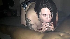 cherry faces off against a massive big black cock in an intense encounter