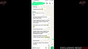 After app chat, husband records slut's big black cock anal humiliation!