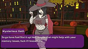 Halloween harem 1 gameplay features sexy scenes