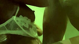 slipping away for some secret oral fun with a big black cock