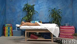 Tempting massage session sparks curiosity and relaxation