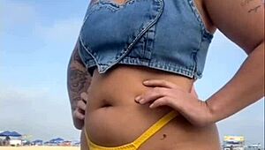 Plajda Erkeği Sertleştirdim