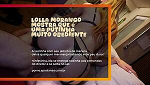 a cute latina in a casting interview