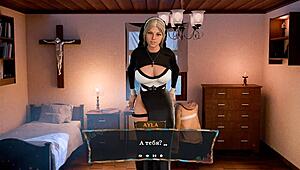 A Nun's Innocent Awakening Turns Sinful in 3D Animated Hentai Game with ASMR Voice