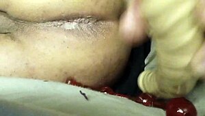 Strap On Pegging Brunette Breaks Boyfriend's Ass with Strapon