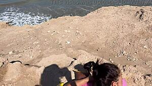 quickly fucked a naughty girl and cum on her