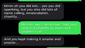 sexting to emasculate my sissy bitch with humiliation