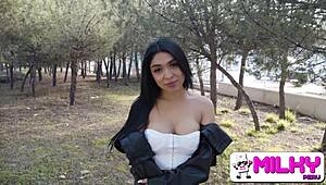 Hermosa petite 18+ caught as puta on Barcelona streets 😈