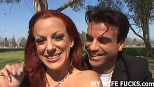 Wife fulfills cuckold fantasy with monster cock