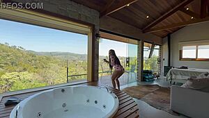 Renatinha Shows Big Tits In Cabin