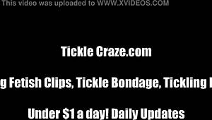 Extreme Lezdom Tickle Bondage