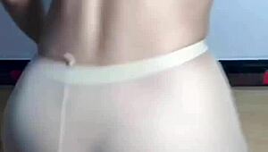 Young Wife In Crotch Stockings And Sexy Lingerie Waits To Be Taken