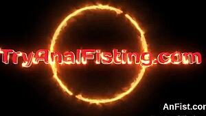 Nasty Lesbo Lookers Are Gaping and Fist Fucking Buttholes