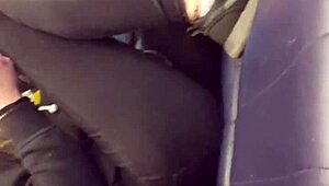 teen voyeur scene captured secretly.