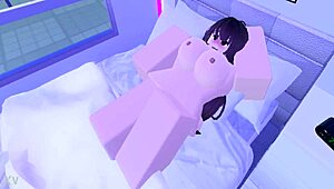 Naked moments in the bedroom