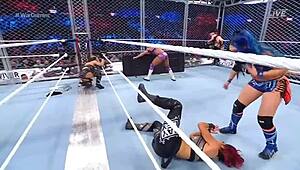 Wargames feminina survivor series 2022 wrestling match unfolds