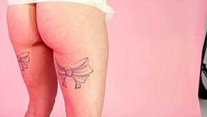 Check out this petite brunette's big tits and sexy posing session