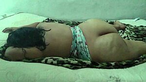 I'm chilling nude with my husband, gearing up for that creamy anal massage shoot, part one