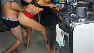 Wife Seduces Plumber Without Panties
