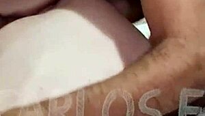 watch this husband devour his wife's tasty shaved pussy in bed 😘