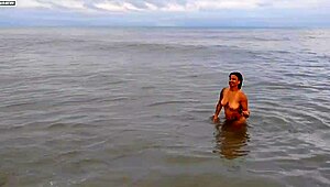 Brunette milf and amateur engage in interracial fucking with handjob, anal, and cum for sucking.