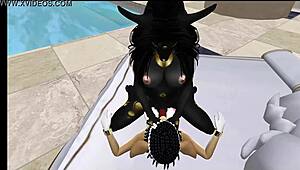 lady bastet of egypt uses her servent girl