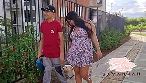 pregnant woman has sex with neighbor on stairs of building where they live - savannah watson