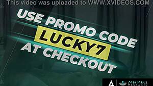 Sexy masseuse Sheena Ryder gives hot Nuru massage to married couple