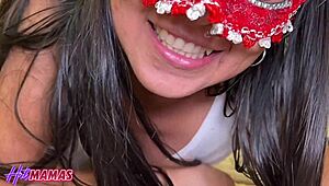 Milf nana bukkake putting everything inside in double vaginal penetration, it feels so intense