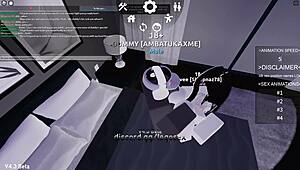 Roblox porn with blowjob and anal riding