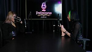 Compilation of Carol Rhcp in Preliminaries Podcast with Bia Hot on Sheer Red