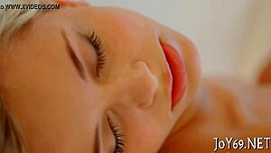 Teen cutie in softcore session, using dildo for masturbation and fingering