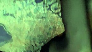 sexy latina smokes cigarette in lingerie.