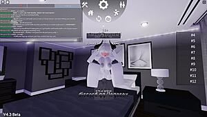 Roblox porn with blowjob and anal riding