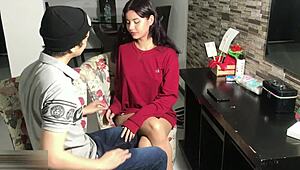 Hermanastra Latina Loves Swallowing Cum