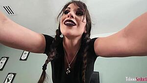 hot goth babe with big tits uses your dick to get back at her boyfriend - amiee cambridge