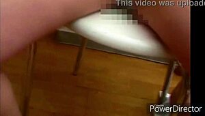 amateur old lady blindfolded messing around wet