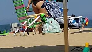 Little slut at the beach