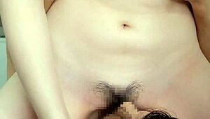 amateur japanese girl dominates with facesitting, making hips move