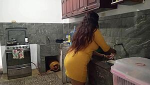 I Remove The Bait From My Stepbrothers Penis In The Kitchen And Give Him A Luxurious Homemade Blowjob