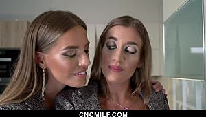 운 좋은 녀석들 두 계모 언제든 좆질 가능 - Cncmilf