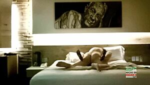 Unaware Wife Spied On, Cuckold Husband Watches Secretly