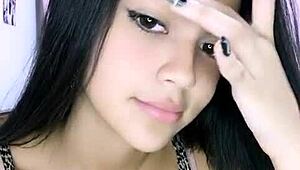 Latina Girl Engages In Direct Web Chat Session Online