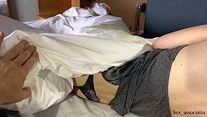 Stepmother and Son Sharing a Bed in a Hotel