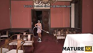 mature4k lucky broom for unhappy groom