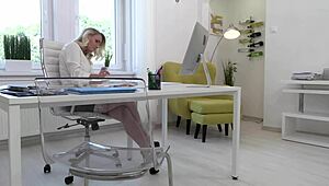 Mature milf cheats in office affair