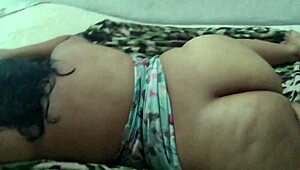 I'm chilling nude with my husband, gearing up for that creamy anal massage shoot, part one