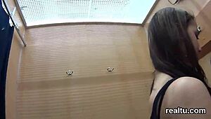 Luscious Czech Chick Teased Hard in Hypermarket