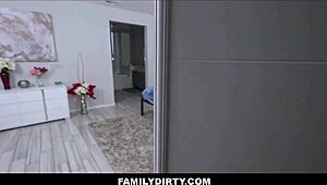 Skinny blonde teen stepsister multiple orgasms during family sex with big cock stepbrother pov