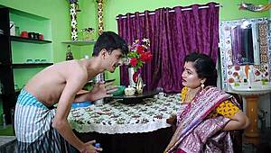 Desi Housewife Engages In Rough Scene With Servant